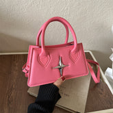 Тирамоҳ Содда Услуби ғарбӣ китфи Crossbody Portable халтаи мураббаъ хурд